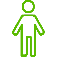 Green male logo